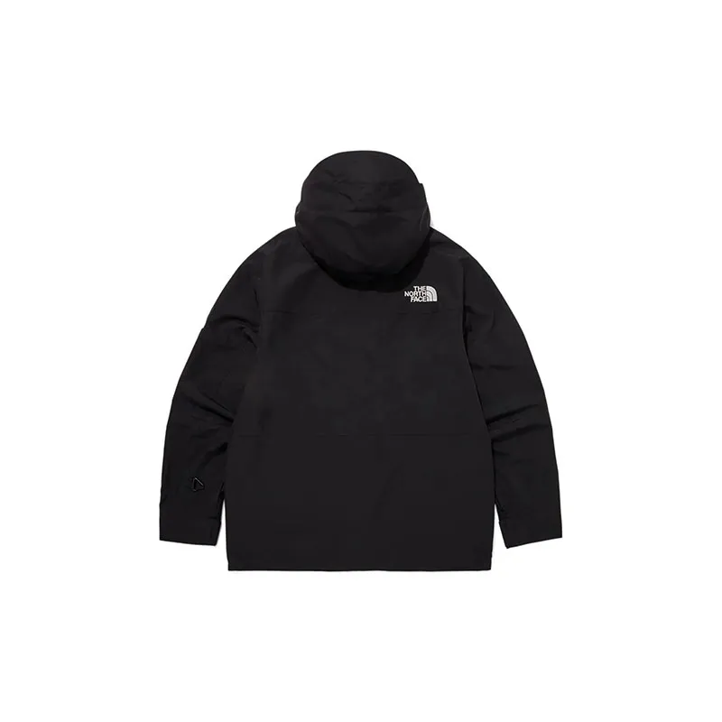 THE NORTH FACE Outdoor Hiking Windproof And Waterproof Windbreaker Jacket Unisex Black Shopping Bag Included-2