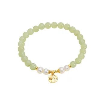 Beth Jewelry Hetian Jade Pale Greenish-White Jade Women's