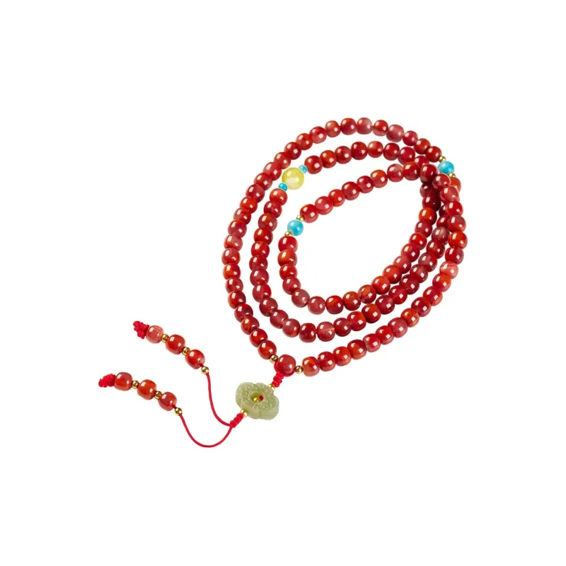 Execute The Blessing Southern Red Agate Necklaces Unisex-0