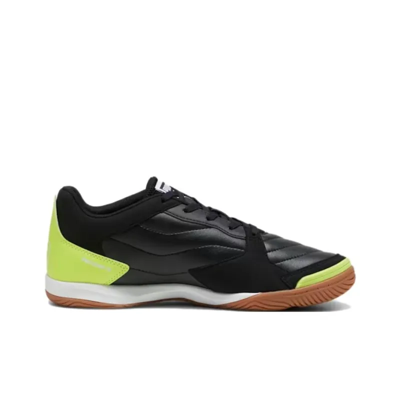 PUMA Pressing Anti-Slip Wear-Resistant Soccer Shoes Women's Black White Green-1