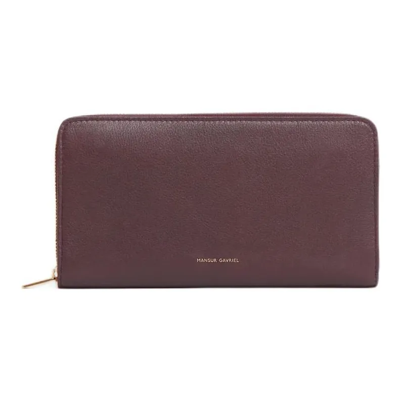 MANSUR GAVRIEL Calfskin Wallet Women's Burgundy-0