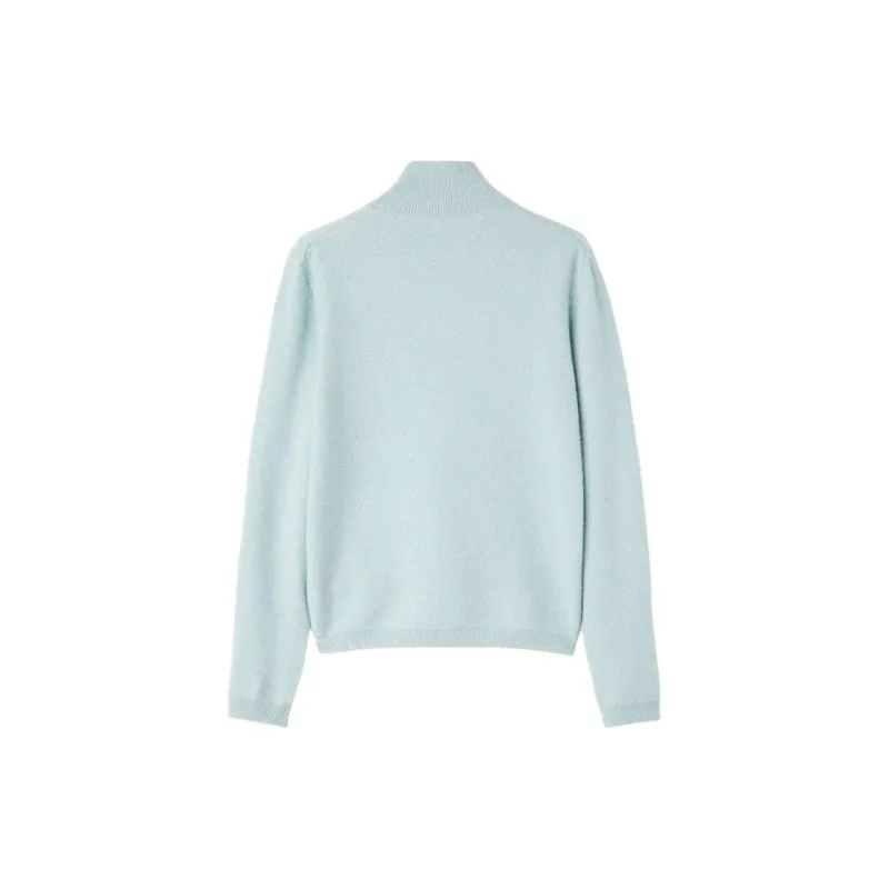 Loro Piana FW24 Cashmere Sweater Women's Lange Green Mixed Color-1