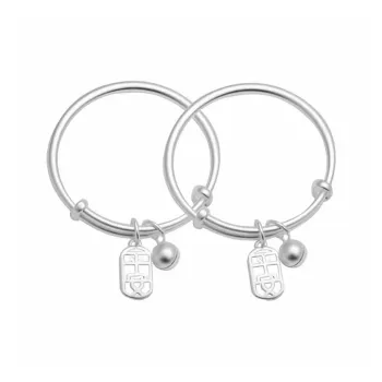 Kim Heng Hee S999 Silver Bangles Kids'