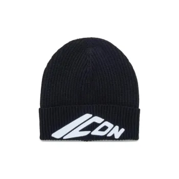 DSQUARED 2 Icon Patch Knit Beanie