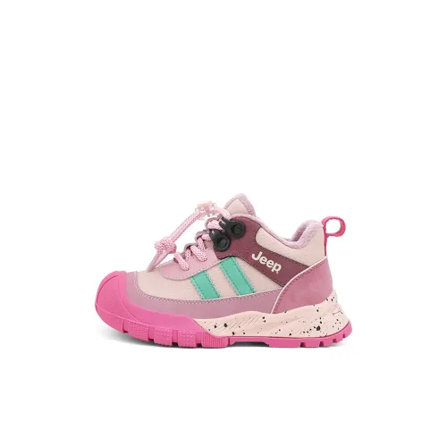 Jeep Slip Resistant Anti Kick Wear Resistant Warm Mid Top Kids Lifestyle Shoes Sky Water Emerald Peach Pink Kids'