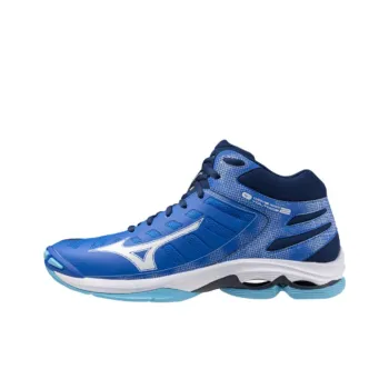 Mizuno Wave Voltage Anti Slip Wear Resistant Mid Top Training Shoes Unisex Blue