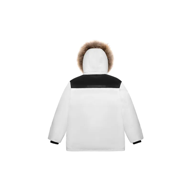 CAMEL Warm Fleece Series Down Jacket Unisex-4