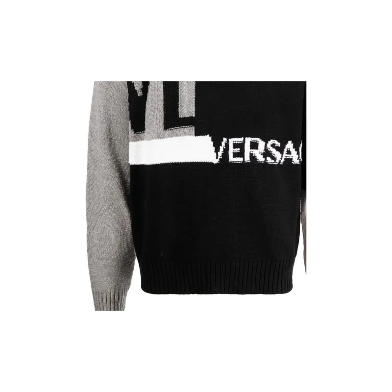 VERSACE Sweaters Men Black-6