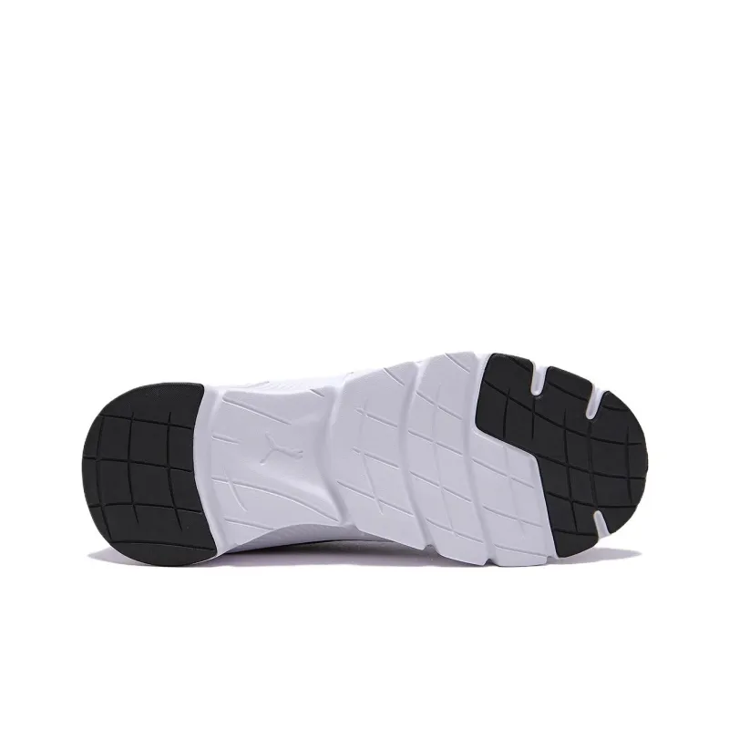 PUMA Slip Resistant And Breathable Low Top Running Shoes Women's Black White-5