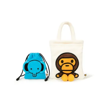 BABY MILO STORE BY A BATHING APE Fabric Handbag Regular Unisex White