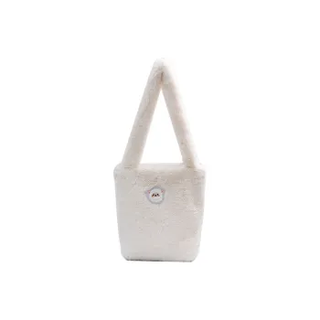 CORE BIRD Plush Shoulder Bag Regular Women's White/Khaki/Brown
