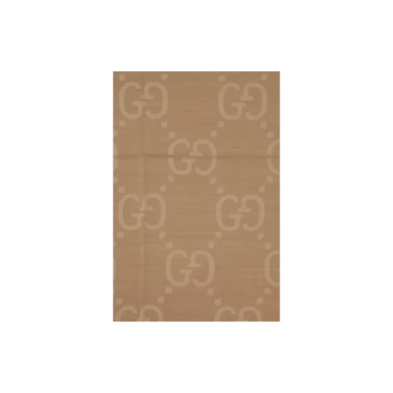 GUCCI Gg Jacquard Frayed-Edge Shawl-3