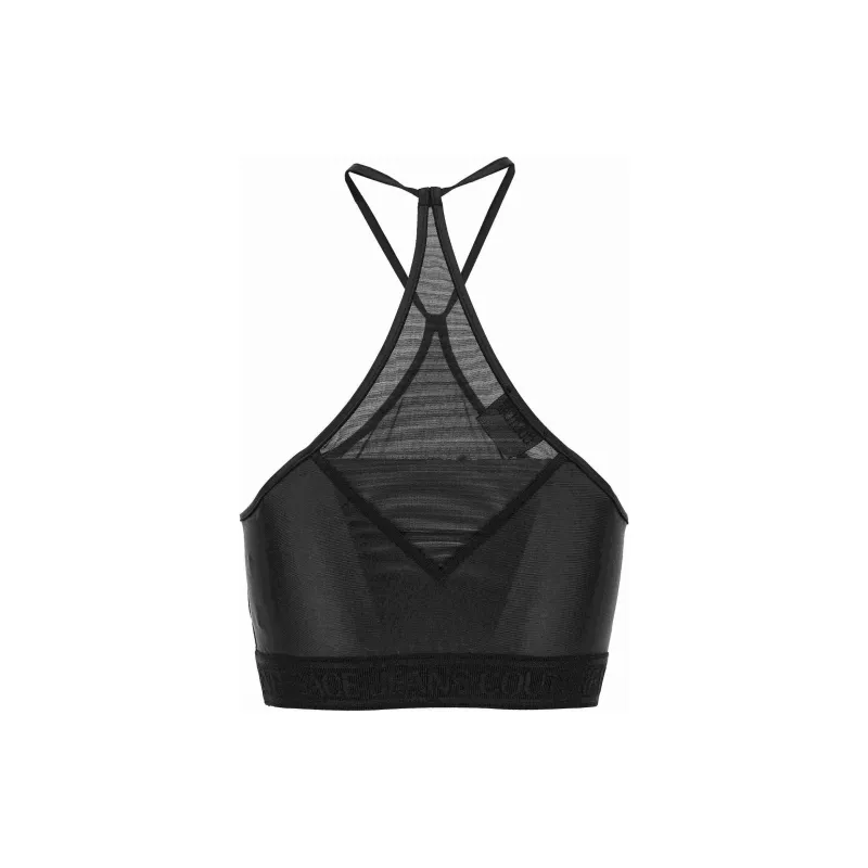 VERSACE Tulle panelled Crop Top-1