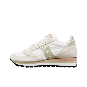 Saucony Jazz Triple Anti Slip Wear Resistant Low Top Running Shoes Unisex Beige