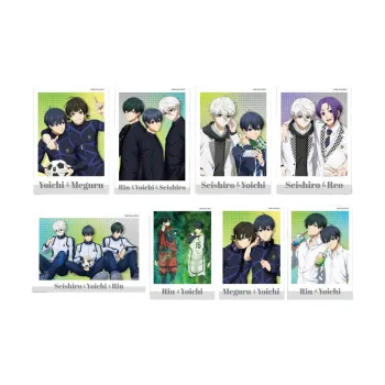MOUXUYY Blue Lock/Blue Lock Multiplayer Gold Laser Instant Photo Photo Cards