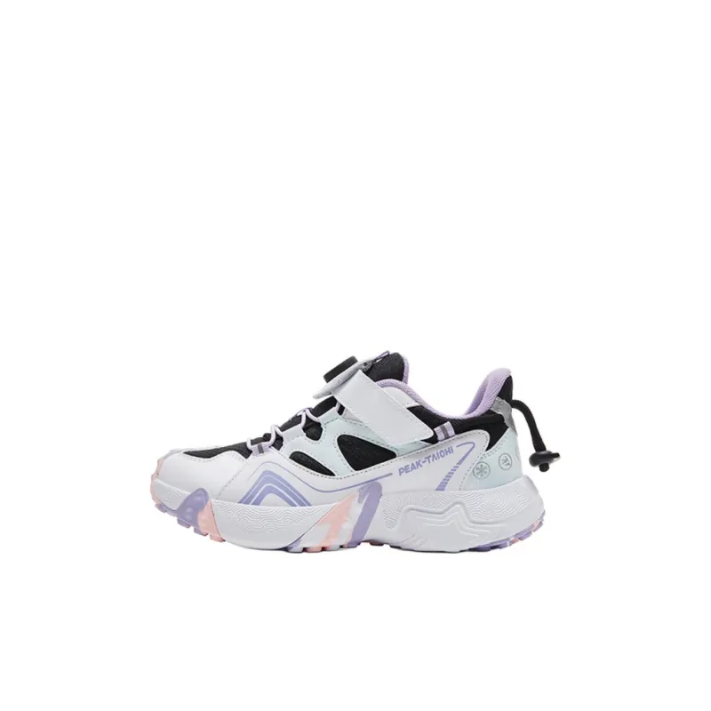PEAK Anti Slip Wear Resistant Low Top Kids Lifestyle Shoes Light Purple Kids'-0