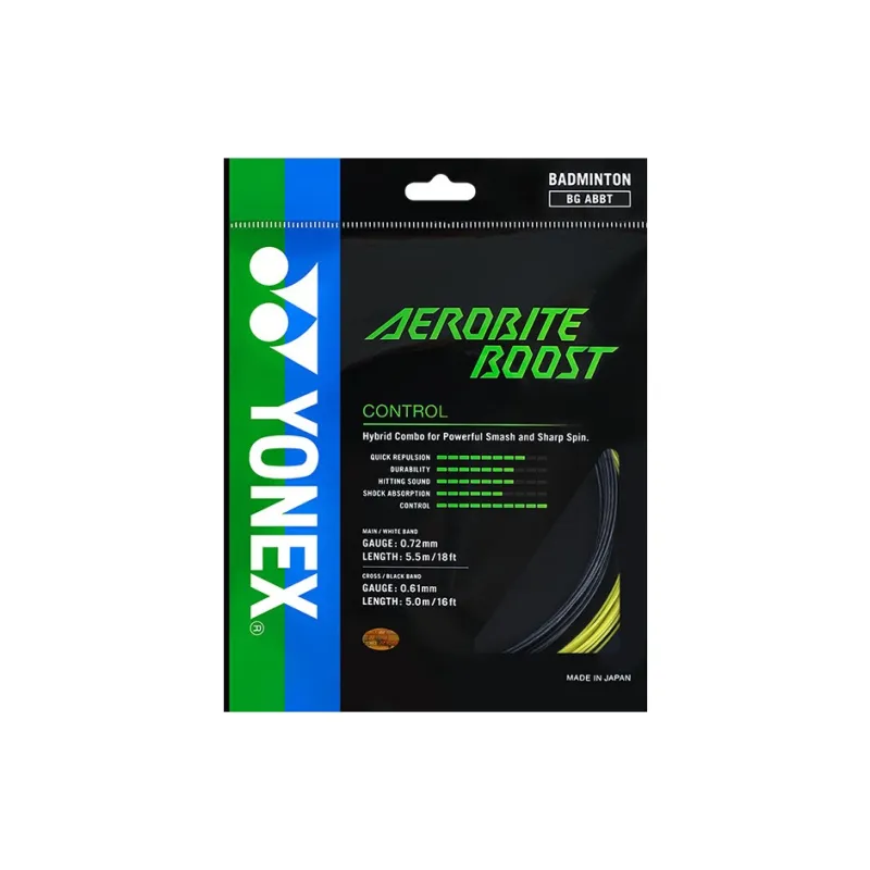 YONEX Stretch Durable, Both Features Badminton Racket Strings Gray Red/Gray Yellow Unisex 2 Packings-3