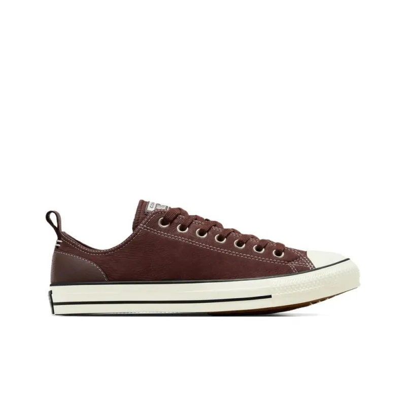 Converse Chuck Taylor All Star Anti Slip Wear Resistant Low Top Skateboard Shoes Unisex Burgundy-1