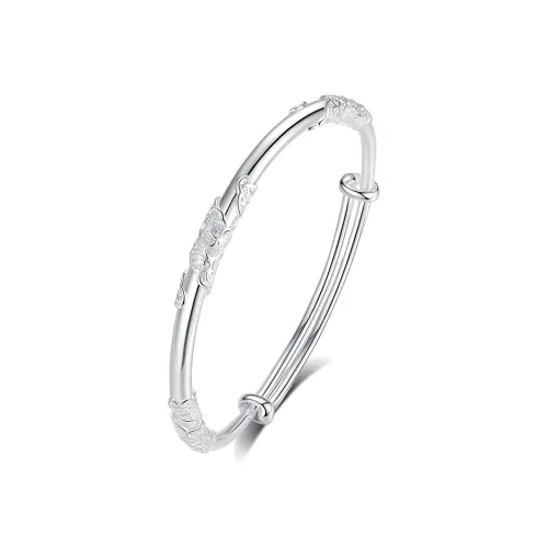 CHAOHONGJI 999 Fine Silver Bangles Women's