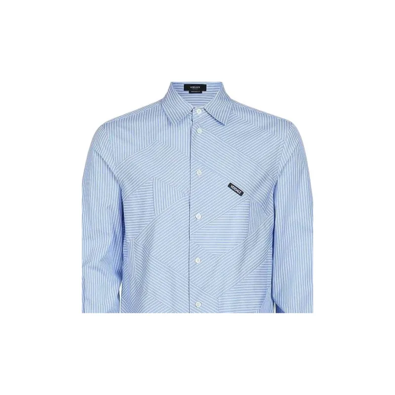 VERSACE Shirts Men Blue-2