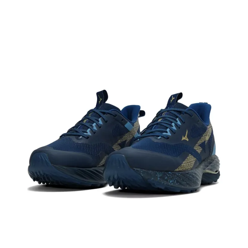 Mizuno Wave Rider TT 2 Shock Absorbers With Slip Resistant Features Low Top Running Shoes Men's Dark Blue-2