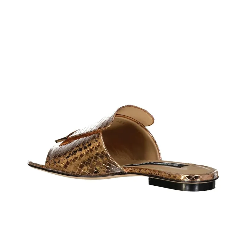 SERGIO ROSSI Slide Slippers Women's Rose Gold-3