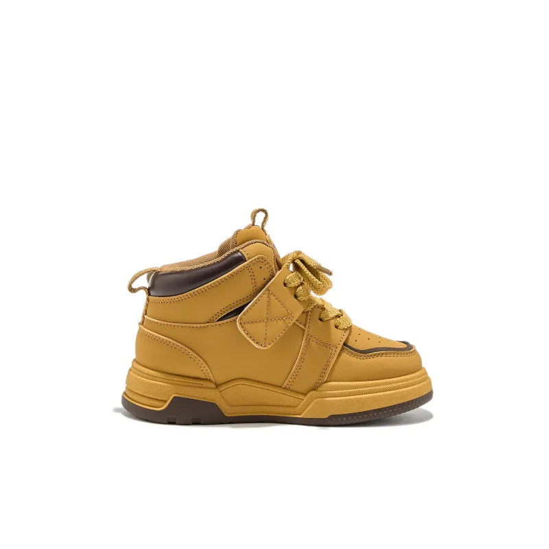 Babaya Slip Resistant Anti Kick Abrasion Resistant Thermal High Top Kids' Skateboarding Shoes Kids'-9