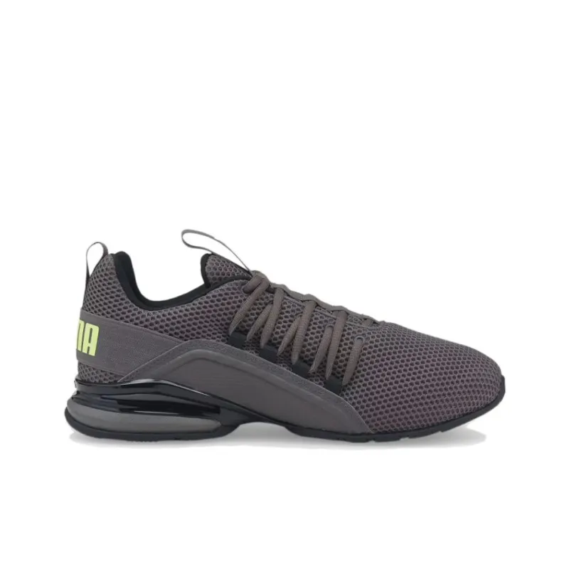 PUMA Axelion Anti-Slip Wear-Resistant Low-Top Casual Running Shoes Men's Gray Black-1