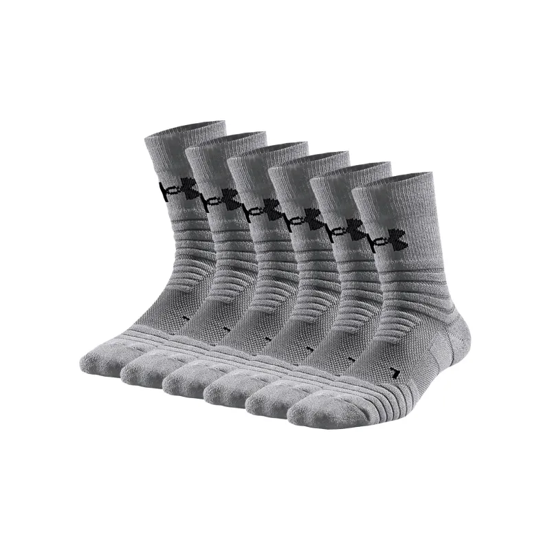Under Armour Mid-Calf Socks Unisex 3 Pack Gray-3