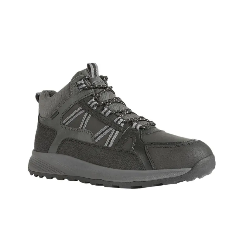 GEOX Terrestre Ab Anti-Slip Wear-Resistant Mid-Top Casual Shoes Men's Black-1