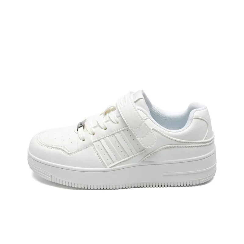 ZHR White Day Tale Coverage Abrasion Resistant Low Top Skateboard Shoes Unisex-0