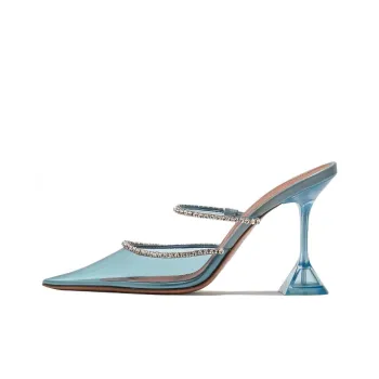 AMINA MUADDI Gilda Glass 95mm Pumps