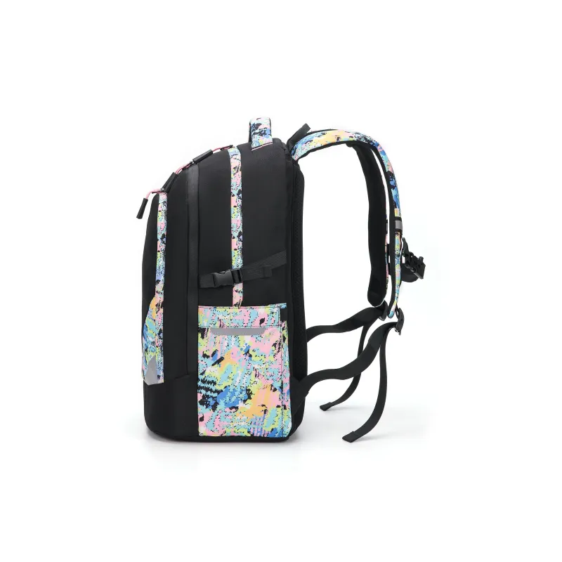 HELLO DRAGON Nylon Backpack Regular Unisex Multicolor/Blizzard/Polar Gray-2