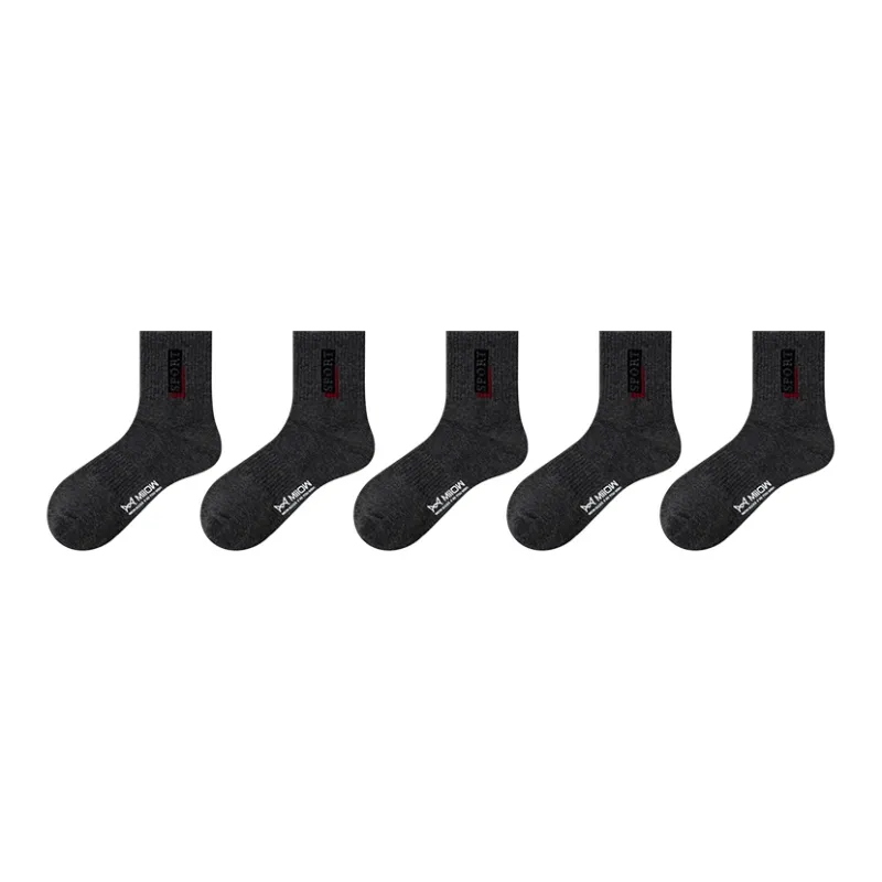 MIIOW Mid Calf Socks Men's 5 Pack-20