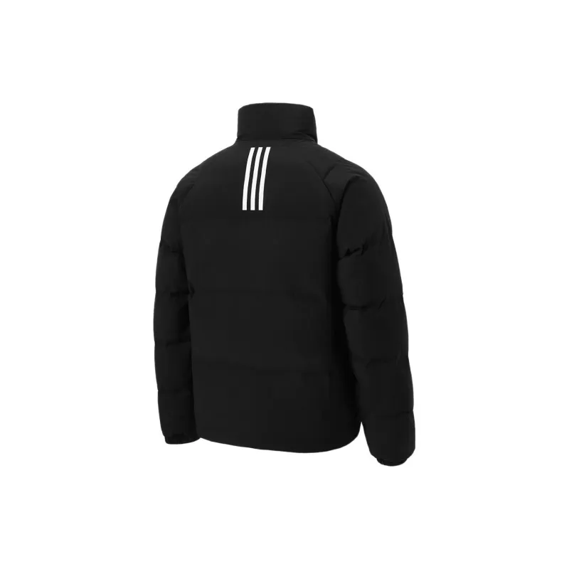 Adidas Down Jacket Unisex Black Comes With Necklace-1