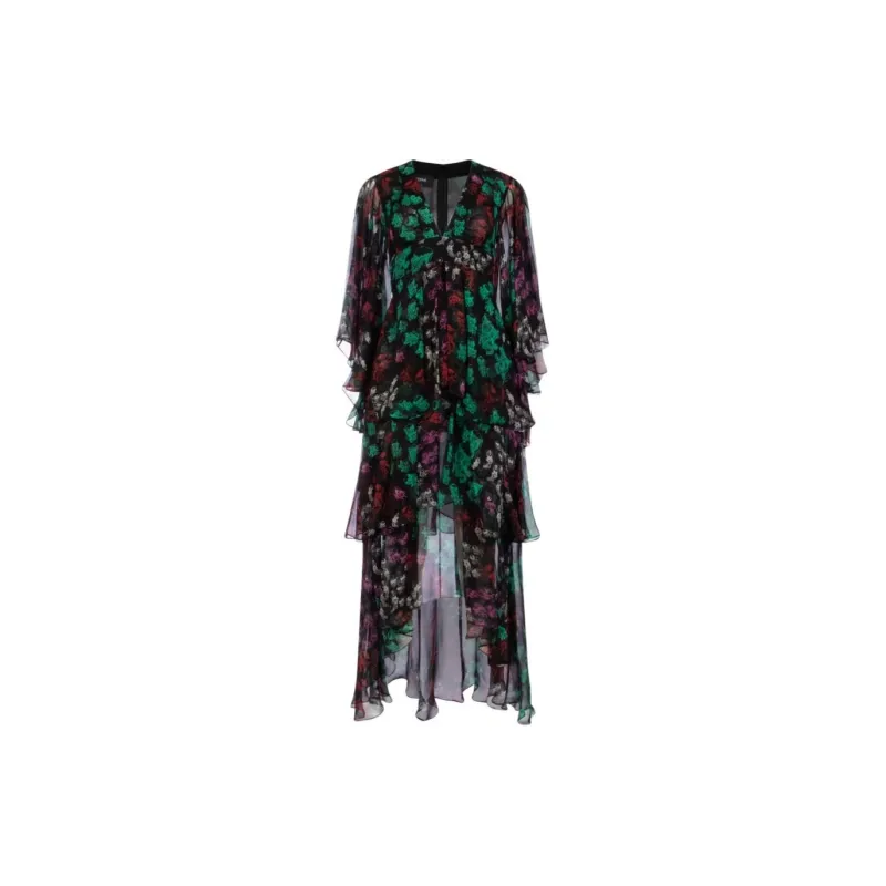 ROCHAS Jellyfish-print V-neck Dress-1