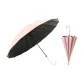 16-Rib Vinyl Straight Shaft Umbrella & Color Scheme Leather Controller Pink