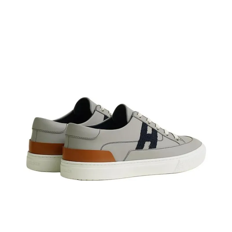 HERMES Deep Low Top Skateboard Shoes Men's Gray-3