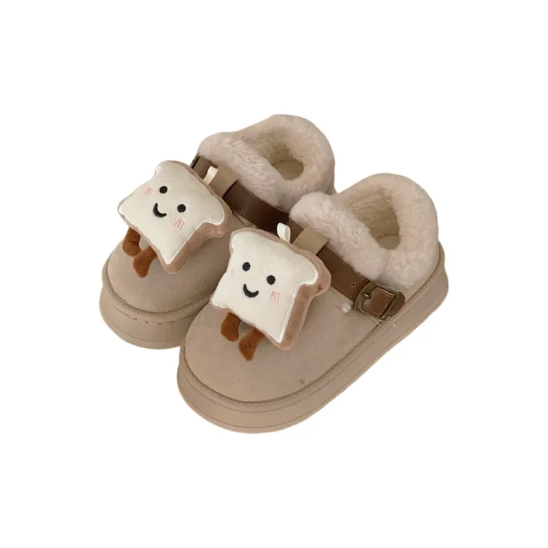 Thin Strips Home Slippers Women's, Brown-6