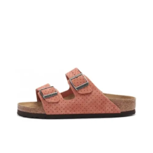 Birkenstock EVA Slip-Resistant Abrasion-Resistant Slide Slippers Unisex Orange Narrow Fit