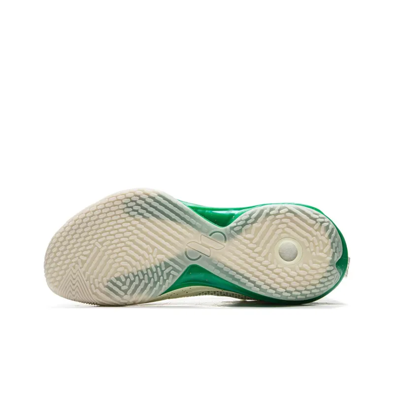 LiNing Flash Strike 11 Supportive And Elastic Low Top Basketball Shoes Men's White Green-5
