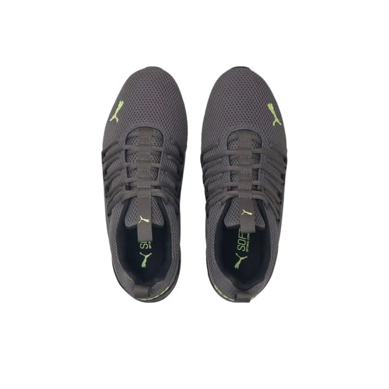 PUMA Axelion Anti-Slip Wear-Resistant Low-Top Casual Running Shoes Men's Gray Black-2