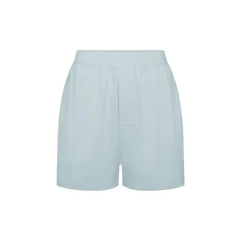 SKIMS Holiday Collection FW24 BOYFRIEND LOOSE BOXER Shorts Women's Frost/Freeze Blue