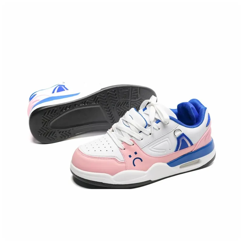 Circle Small Coverage Slip Resistant Lightweight Height Increasing Low Top Skateboard Shoes Unisex-40