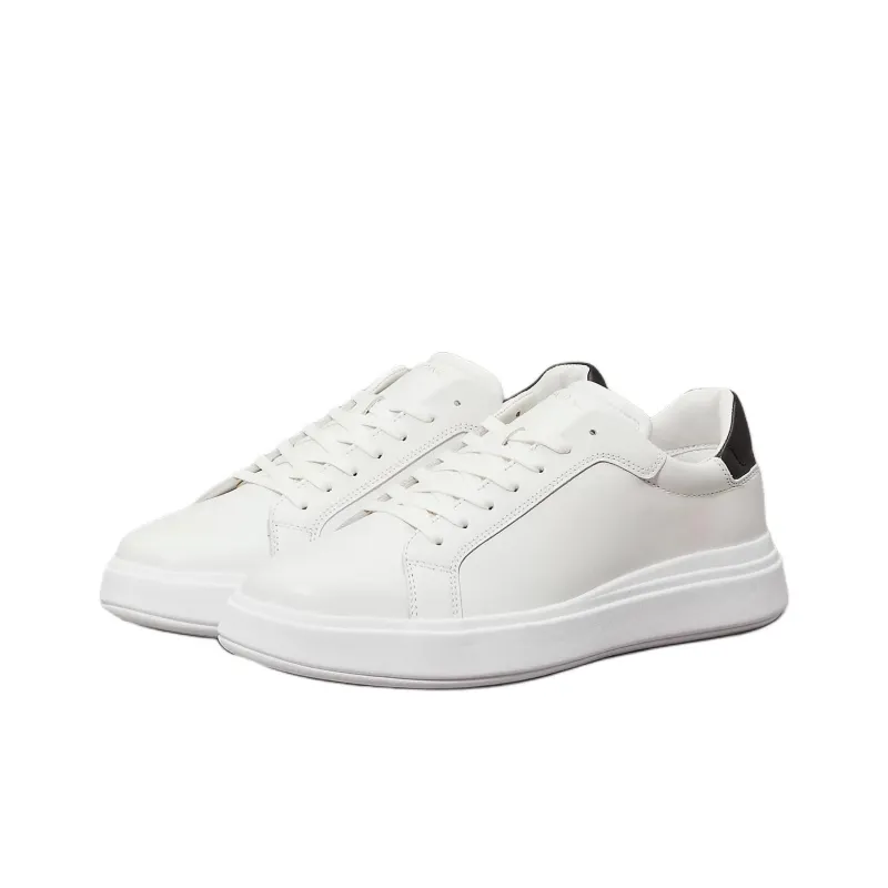 CALVIN KLEIN Low Top Skateboard Shoes Men's White-2