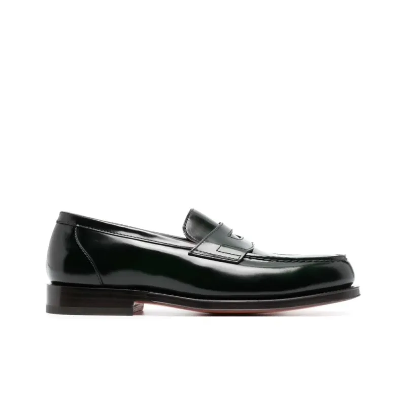 Santoni Loafers Men Green-1
