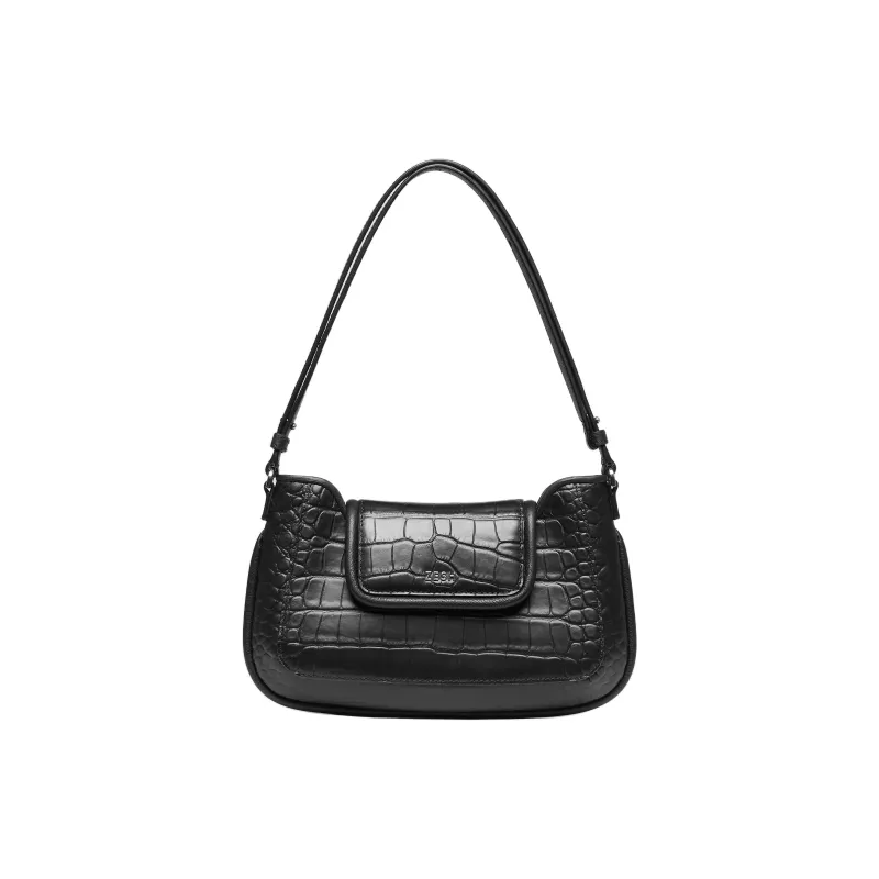 ZESH Cow Leather Shoulder Bag Small Size Women's Multicolor-5