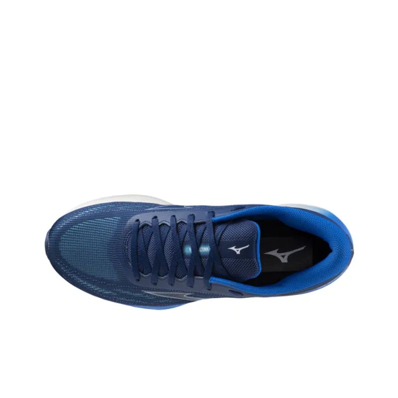 Mizuno Abrasion Resistant Slip Resistant Low Top Running Shoes Men's Blue-2