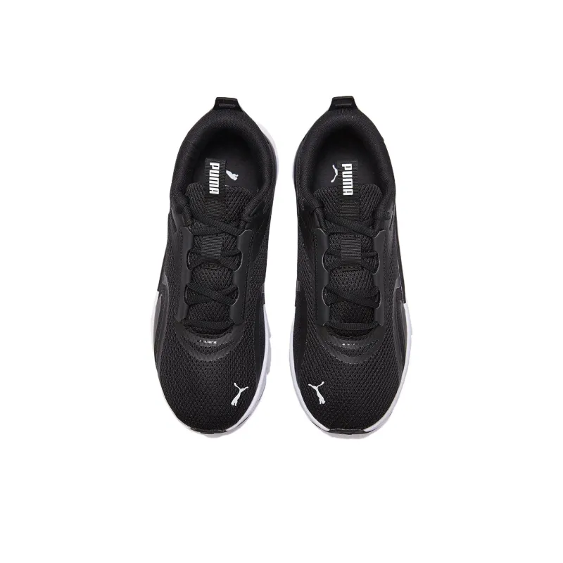 PUMA Slip Resistant And Breathable Low Top Running Shoes Women's Black White-3