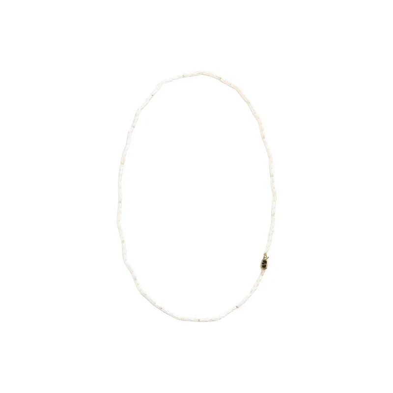Valentino Metal, Enamel Necklaces Men's White-1